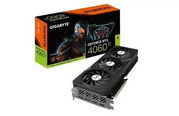 Placa de Vídeo Gigabyte NVIDIA GeForce RTX 4060 Ti Gaming OC, 8GB, GDDR6, DLSS, Ray Tracing