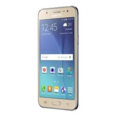[Extra] Smartphone Samsung Galaxy J5 Duos Dourado com Dual chip, Tela 5.0", 4G, Câmera 13MP, Android 5.1 e Processador Quad Core de 1.2 Ghz por R$ 883
