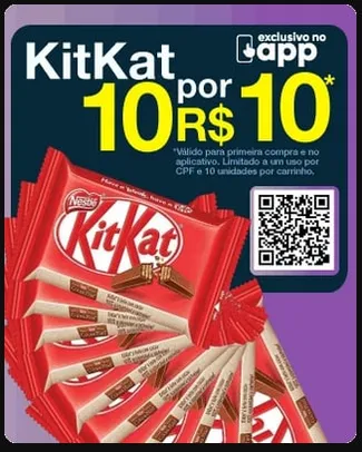 [APP] [10 UN] KIT KAT 