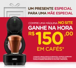 Compre uma máquina e ganhe R$150 em cafés na Nescafé Dolce Gusto