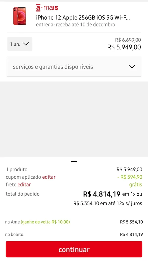 Imagem na descrição da promoção