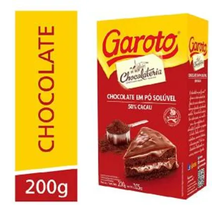 Chocolate em Pó, Garoto 50% cacau , 200g (Recorrência+ min.2) | R$8