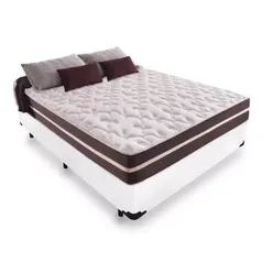 Cama Box Casal + Colchão De Molas - Comfort Prime - Classic Superlastic