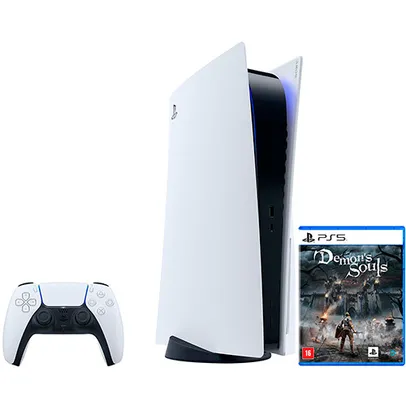 Console Playstation 5 - PS5 + Controle Dualsense Playstation 5 + Demon's Souls PS5 | R$ 5000