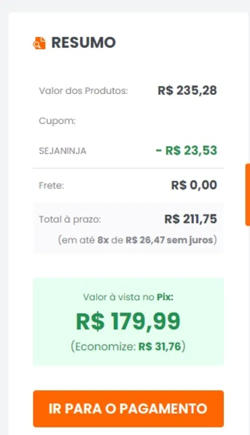 Imagem na descrição da promoção