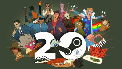 Aniversário de 20 anos do Steam lembranças grátis na loja de pontos