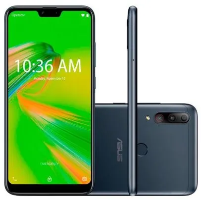 KaBuM! - Smartphone Asus Zenfone Shot Plus, 128GB (64GB + 64GB), 12MP, Tela 6.2´, Preto - ZB634KL-4A018BR