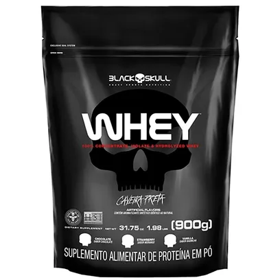 Foto do produto Refil Whey Protein Black Skull Chocolate 900g