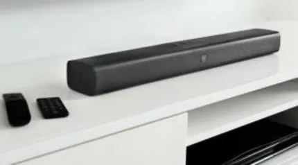 Soundbar JBL Studio 2.0 Canais com Bluetooth, Som Surround e Entrada HDMI - 26W | R$499