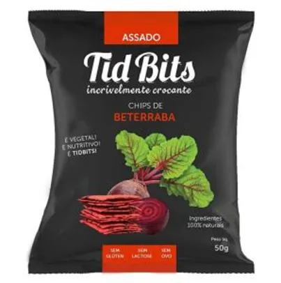 [PRIME] Chips de Beterraba, TidBits, 50g (mín. 3) | R$3,90