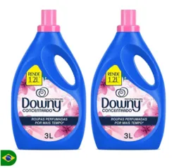 Kit 2 Amaciantes Concentrado Downy Frescor da Primavera 3L