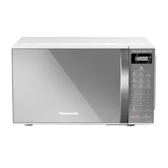 Micro-ondas Panasonic 21 Litros NN-ST27LWRUN, Porta Espelhada, Branco/Cinza