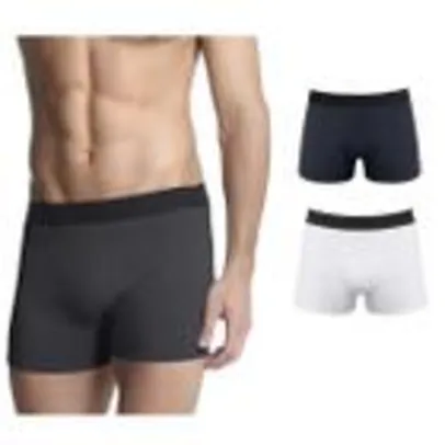 Kit com 2 Cuecas Boxer Basic Lisa Sortidas - Polo Match