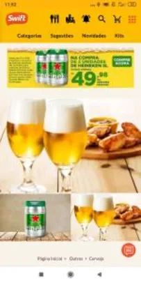 Swift carnes - Barril Heineken 5l - R$55 ( comprando 2 unidades)