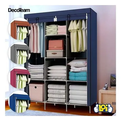 Guarda Roupa Dobrável Organizador De Roupas Decoteam