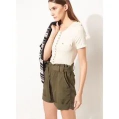 Shorts LE LIS BLANC Emily Sarja Verde Feminino - R$110