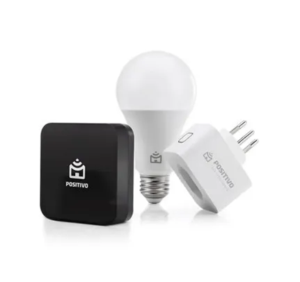 [APP] Kit Casa Conectada Positivo com Smart Controle Universal, Smart Lâmpada Wi-Fi e Smart Plug Wi-Fi | R$225