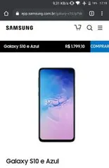 Samsung Galaxy S10e - R$1799