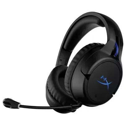 Headset Gamer Sem Fio HyperX Cloud Flight, Drivers 50mm, LED, Compatível com PS5 e PS4 - HHSF1-GA-BK/G