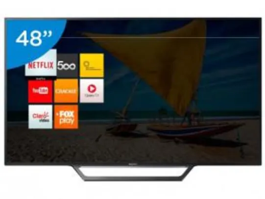 Smart TV LED 48" Sony Full HD KDL-48W655D - R$2.199