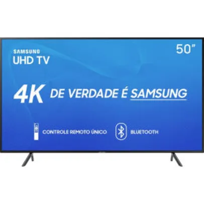 Smart TV LED 50" Samsung 50RU7100 Ultra HD 4K 3 HDMI 2 USB - R$2.099