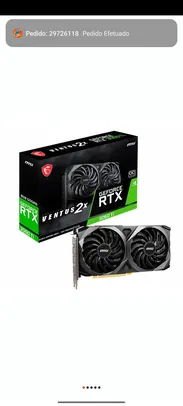 Placa de Vídeo MSI NVIDIA GeForce RTX 3060 Ti Ventus 2X 8G, 14Gbps, GDDR6, OCV1, LHR, DLSS, Ray Trac