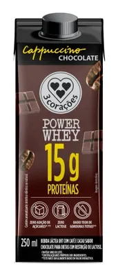 [SUPER] Bebida 3 Corações Cappuccino Power Whey Chocolate 250ml