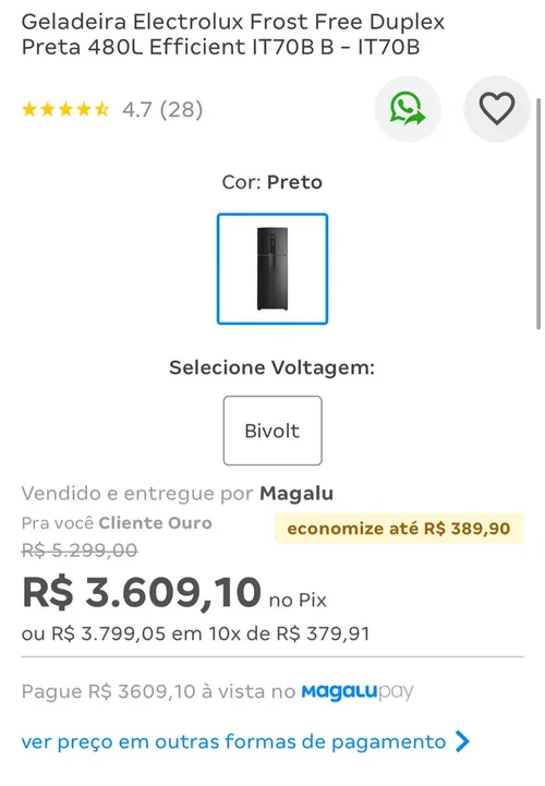 Imagem na descrição da promoção