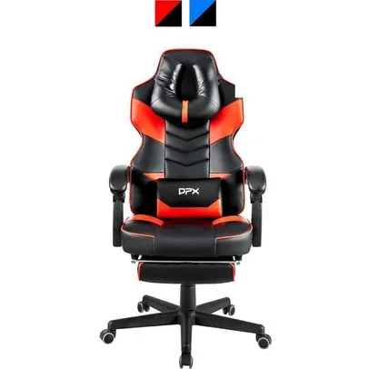 [AME SC R$117] Cadeira Gamer Reclinável e Giratória com Apoio Retrátil para Pés GT13 - DPX