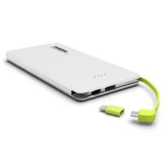 Carregador Portátil Slim 10000mah Powerbank Pineng Pn-951 Com 2 Usb Original Cor Branco - R$ 50