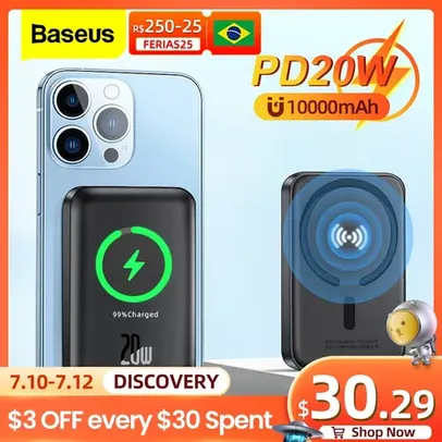 Power Bank Baseus 6000mah Magnetico Wireless