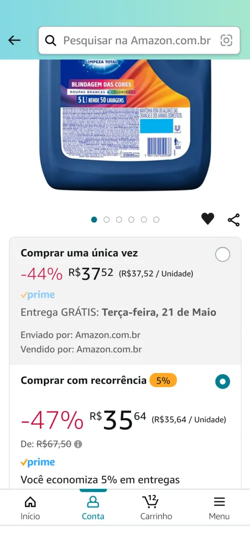 Imagem na descrição da promoção