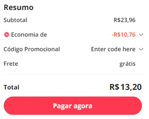 Imagem na descrição da promoção