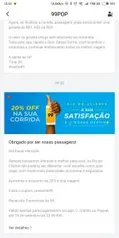 [Goiânia] 20% OFF em uma corrida na 99POP