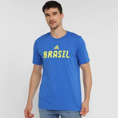 Camiseta Adidas Fan Wear Brasil Masculina