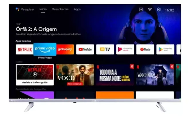 Fast Smart Tv Britânia Btv40e3aagssgblf 40 Led Dolby Audio