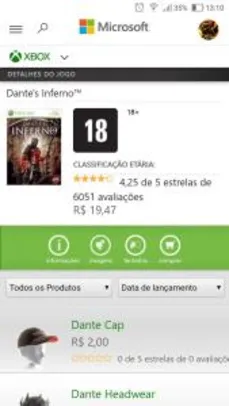 [Xbox 360] Dante's Inferno™ | R$19