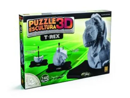 Puzzle Escultura 3D T-Rex | R$43