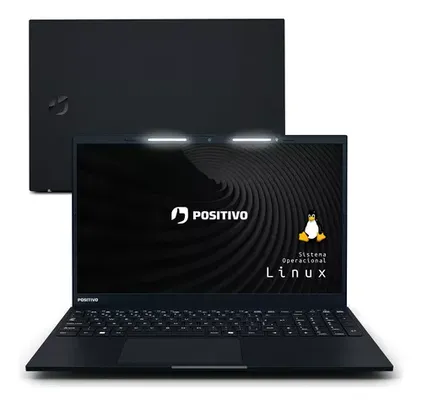 Notebook Positivo Vision R15 Lumina Bar, Amd Ryzen 7 8gb 256gb, Tela 15  Full  Hd Antirreflexo, Linux - Preto