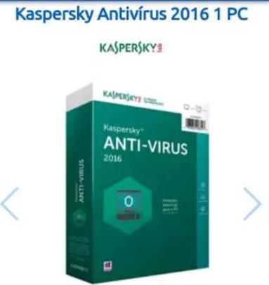 [Kabum] Kaspersky Antivírus 2016