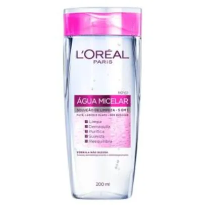 Tônico de Limpeza Facial 5 em 1 L'Oréal Água Micelar 200ml | R$19