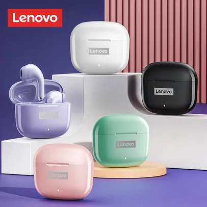 Lenovo LP40 Pro TWS Sem Fio Bluetooth 5.1 Fones De Ouvido Com Redução De Ruído