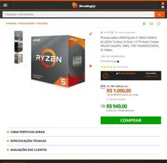 Processador Ryzen 5 3600