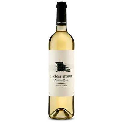 (App/VIP) Vinho Branco Espanhol Esteban Martín D.O.P. Cariñena Chardonnay Macabeo Blanco - 750ml