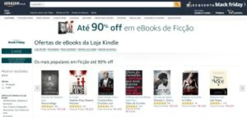 Esquenta Black Friday Amazon - eBooks c/ até 90% de desconto