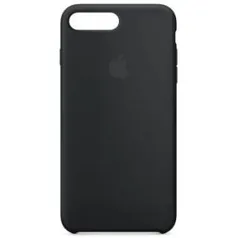 [Retirar na loja] Capa Apple de Silicone para iPhone 7 Plus, Preto - MMQR2BZ/A | R$4