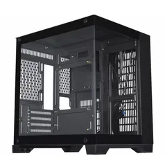 Gabinete Gamer K-MEX Space Aqua, Black, Mini Tower, Vidro Temperado, M-ATX, Sem Fonte, Sem Fan, CG-10KN