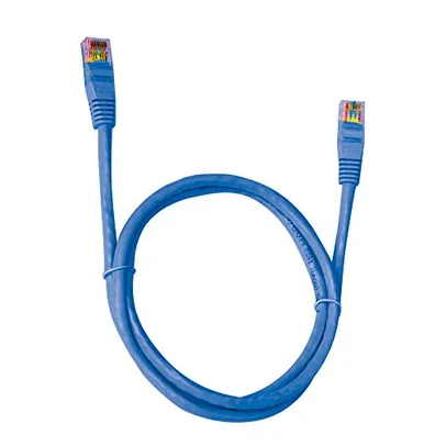 Cabo de Rede Plus Cable Cat.5E 10M Azul Patch Cord - PC-ETHU100BL, 441050210010