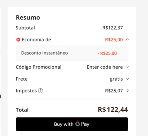 Imagem na descrição da promoção