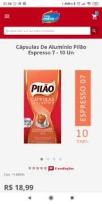 Cápsulas De Alumínio Pilão Espresso 7 - 10 Un R$9